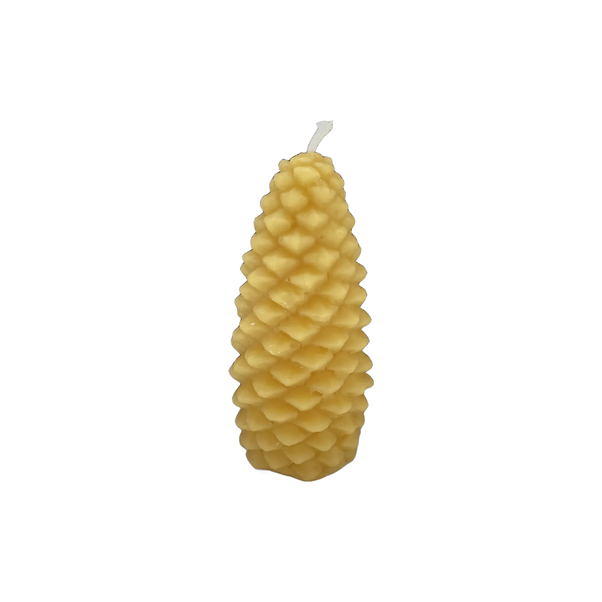 Christmas Pine Cone Beeswax Candle – Natural Festive Glow | Mêl Llŷn - Mêl Llŷn