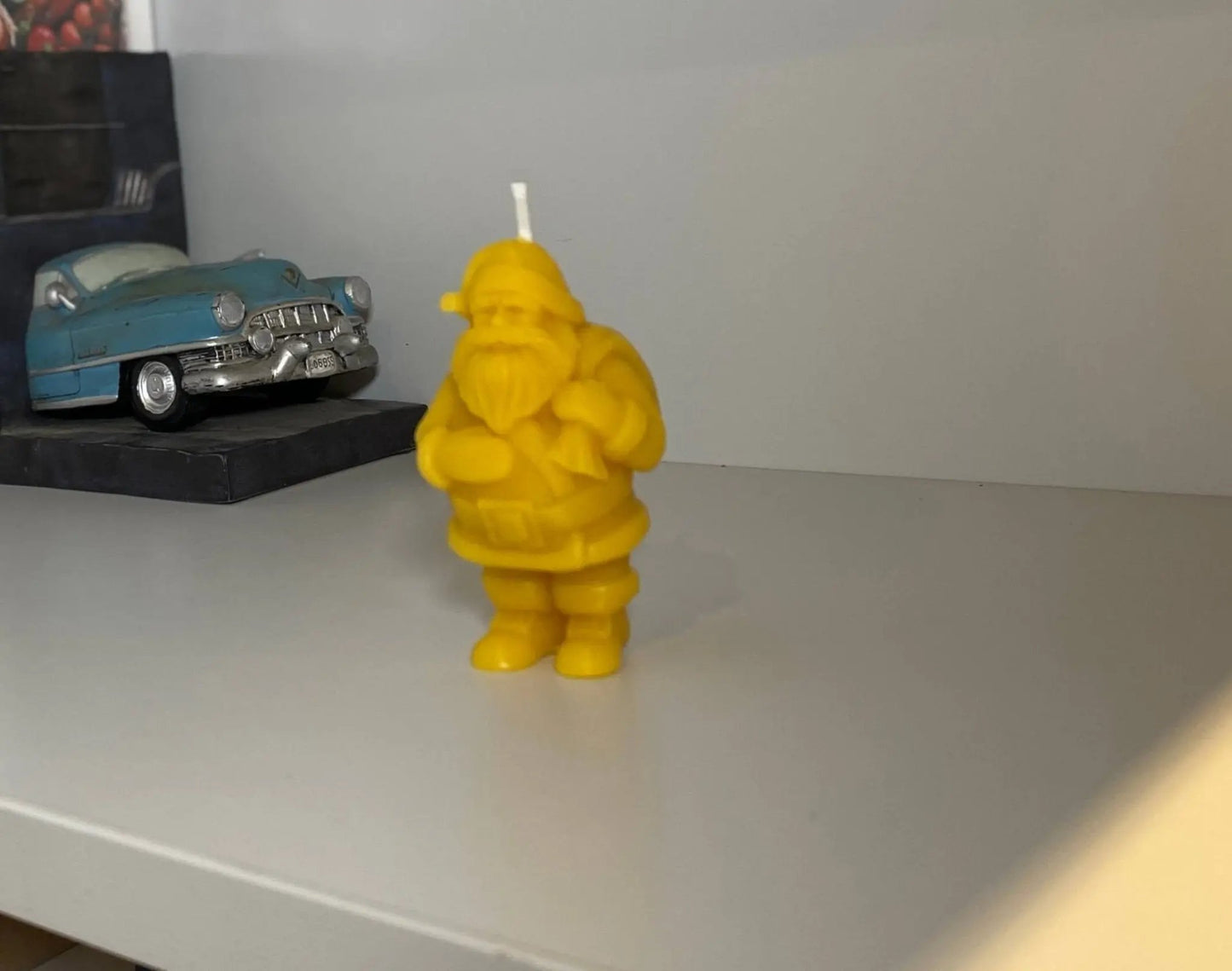 Father Christmas Beeswax Candle - Mêl Llŷn