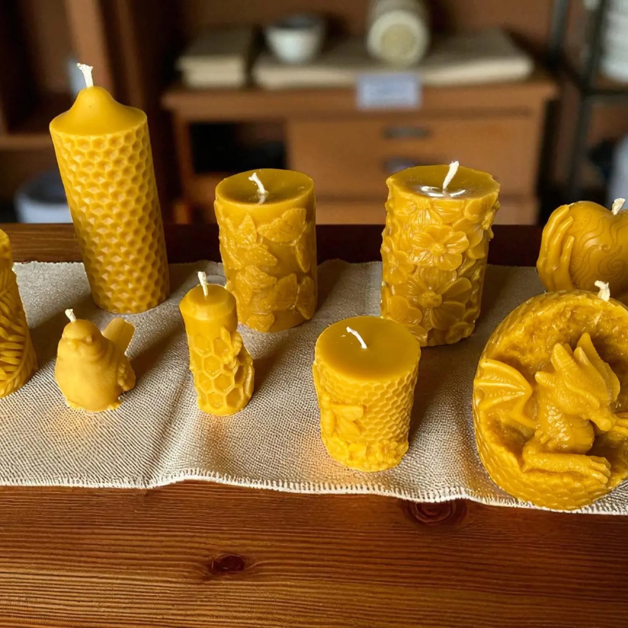 Beeswax Candles - Mêl Llŷn