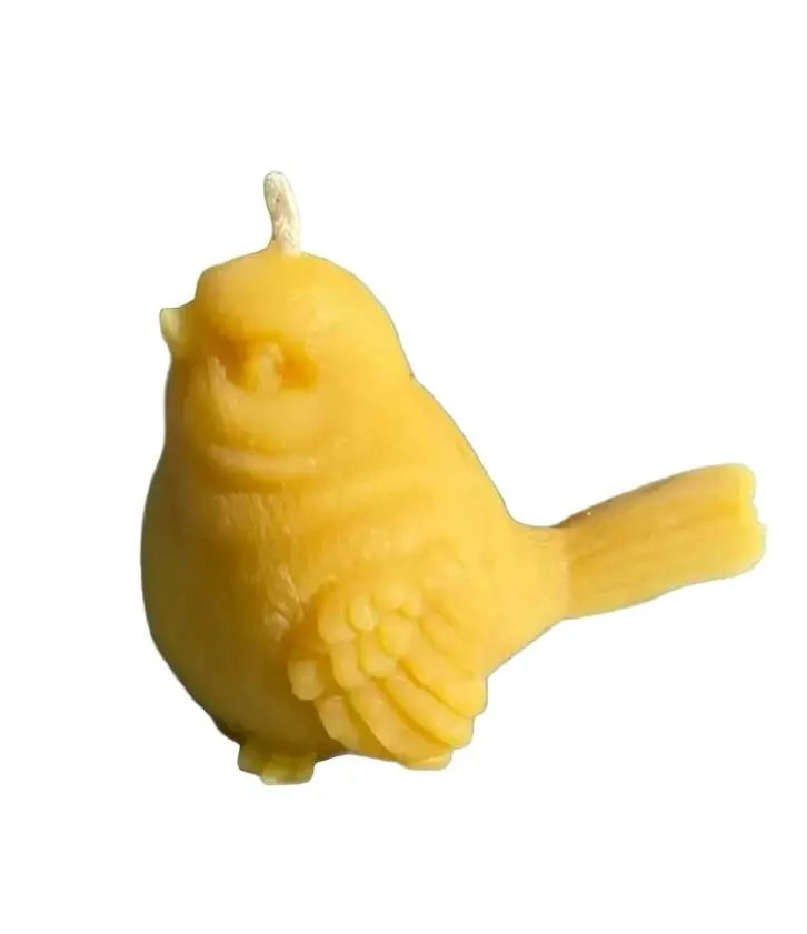 100% Natural British Beeswax - Sparrow Candle - Mêl Llŷn