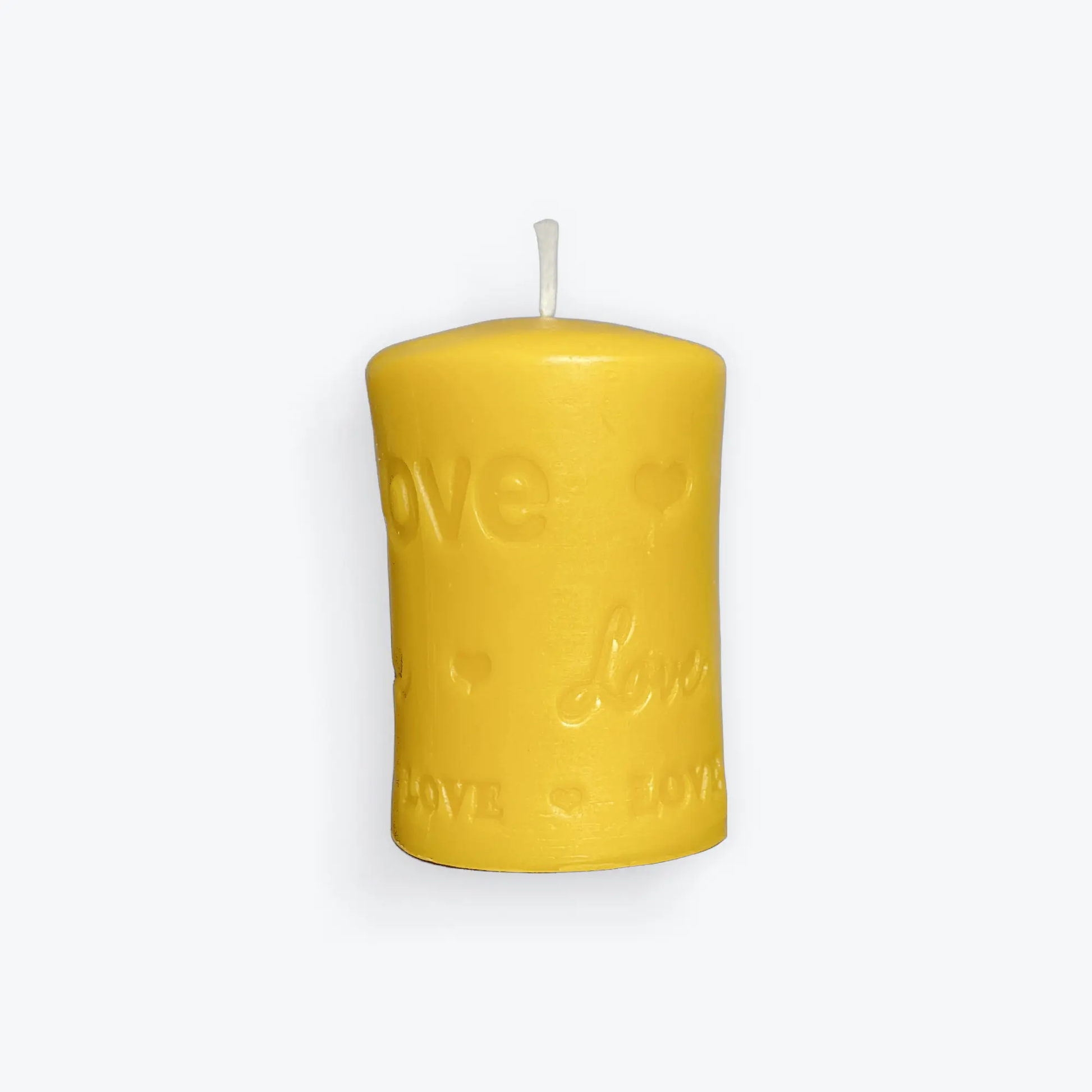 Bring Warmth & Romance to Your Home with Our Handcrafted ‘Love’ Beeswax Candle - Mêl Llŷn
