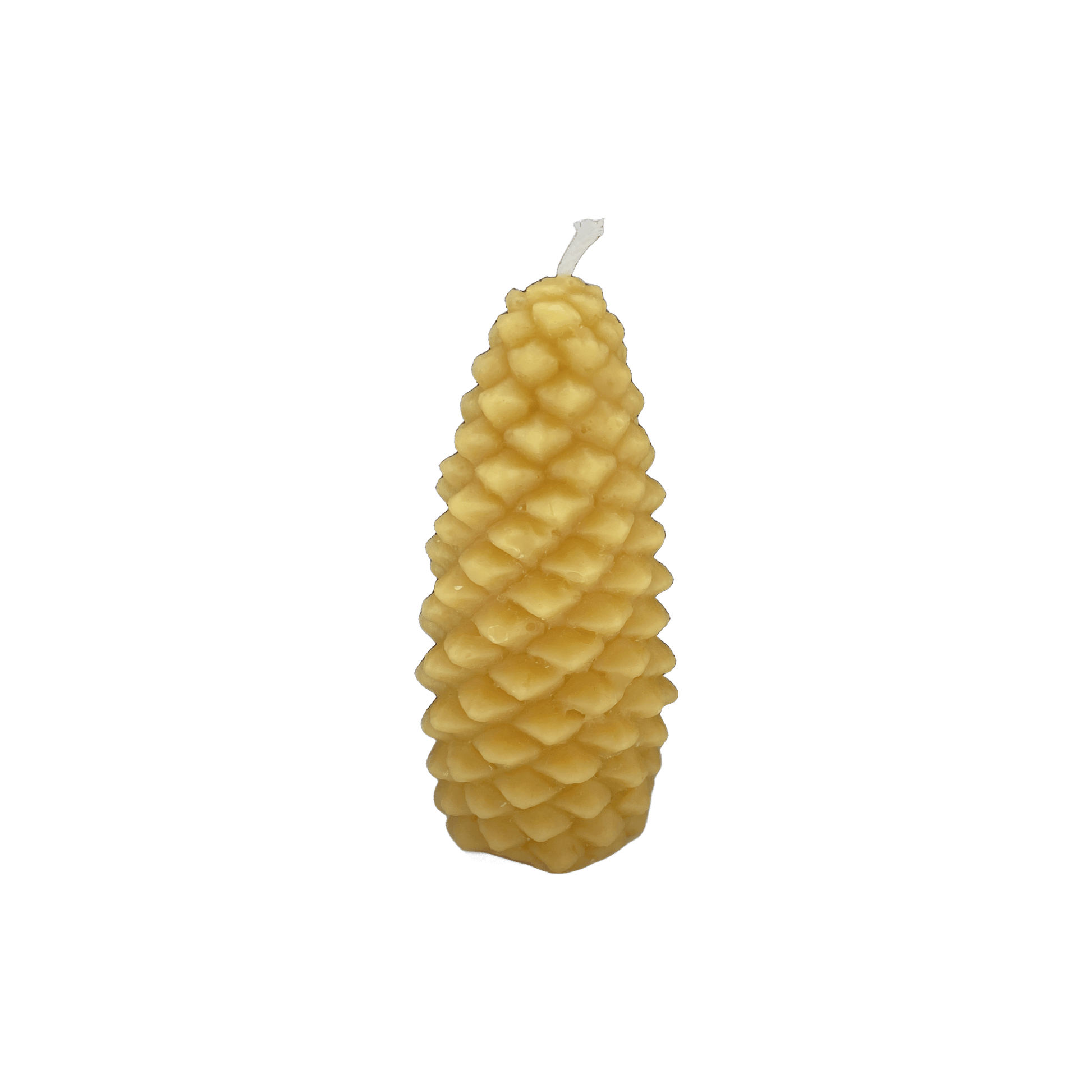 Christmas Pine Cone Beeswax Candle – Natural Festive Glow | Mêl Llŷn - Mêl Llŷn