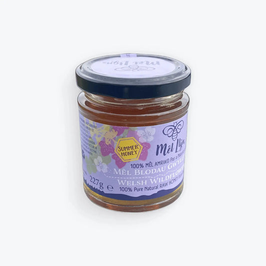 Mêl Llŷn - 227g Welsh Raw Seasonal Wildflower Honey (Summer) - Mêl Llŷn