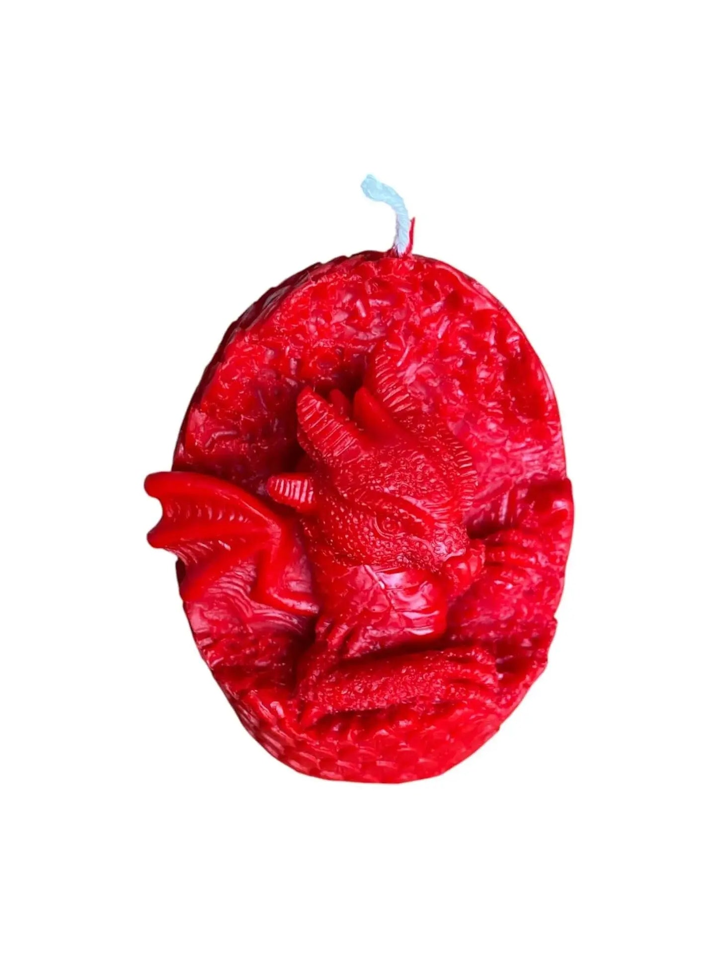 Red Welsh Dragon Egg Candle - Mêl Llŷn