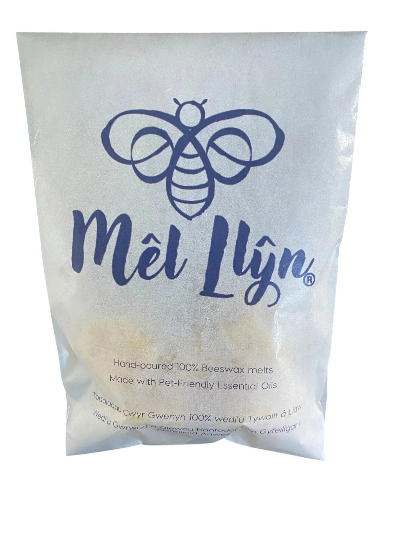 Wax Melts made with British Beeswax and Coconut Oil and Lavender Essential Oil (Pack of 6) - Mêl Llŷn